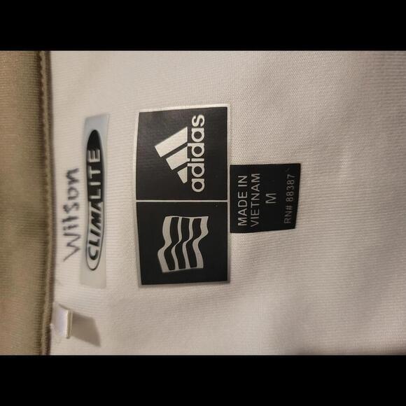 Kansas State KU Jayhawks ADIDAS medium tan/grey performance jacket - Picture 4 of 6